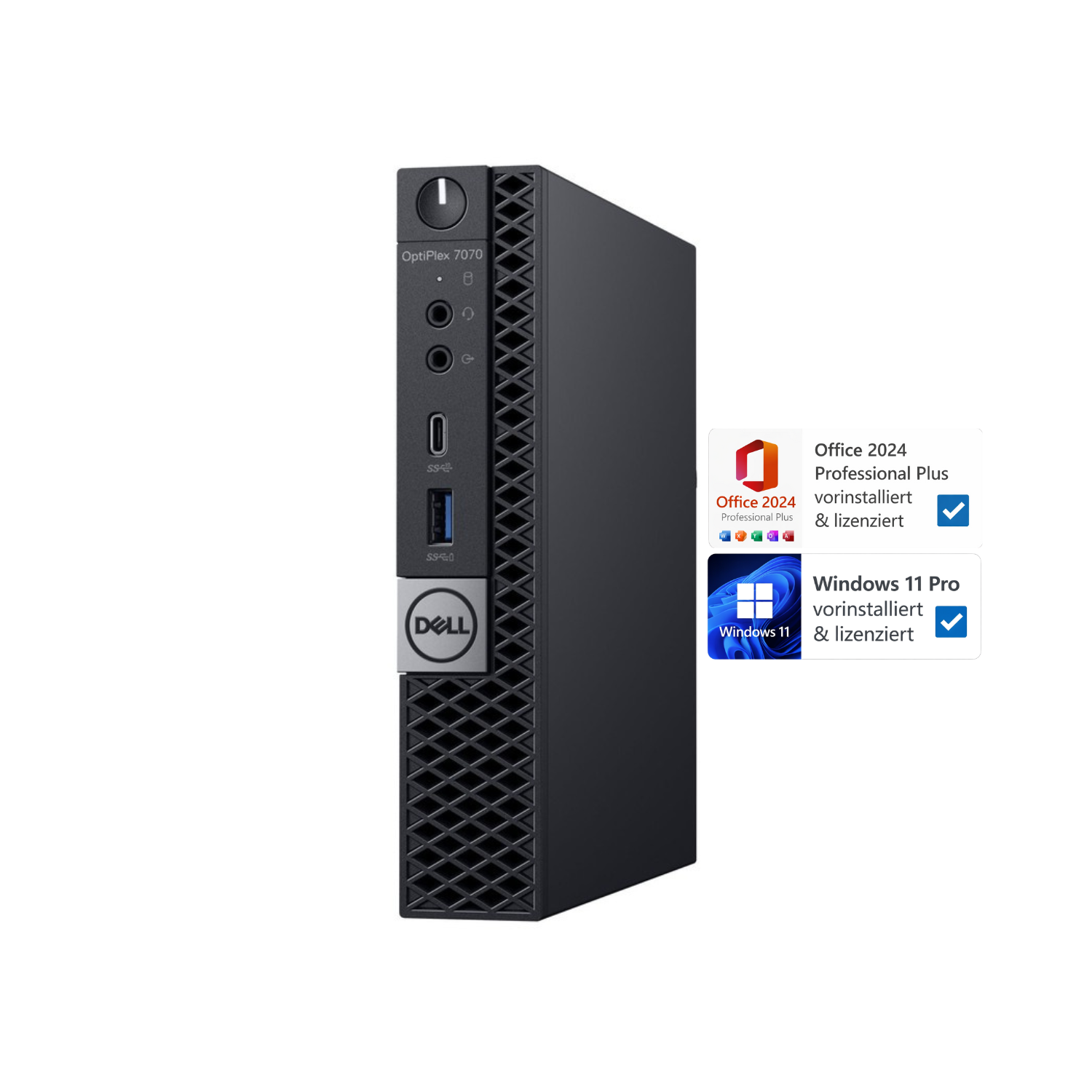 Dell OptiPlex 7070 Mini-PC | Intel Core I7-9700T | 16 GB RAM | 512 GB SSD | Windows 11 Pro | Office 2024 - Bild 1