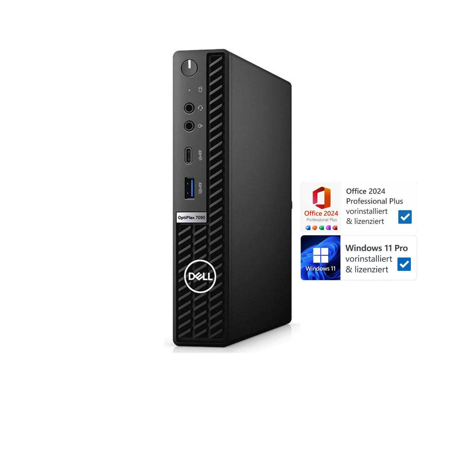 Dell OptiPlex 7090 Mini-PC | Intel Core I7-11700T | 16 GB RAM | 512 GB SSD | Windows 11 Pro | Office 2024 - Bild 1