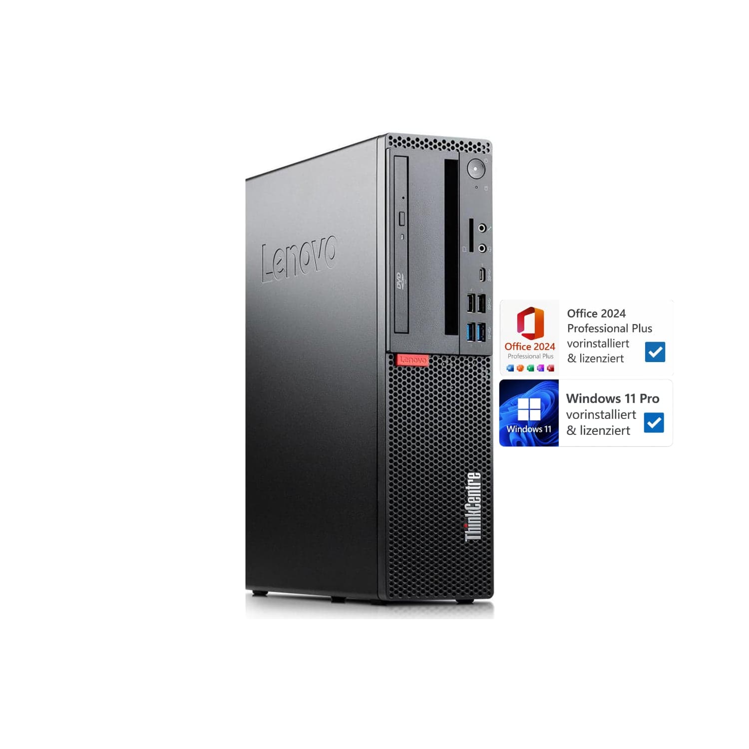 Lenovo ThinkCentre M720S SFF | Intel Core 8. Gen | 16 GB RAM | 256 GB SSD | Windows 11 Pro | Office 2024 - Produktbild 1 von 3
