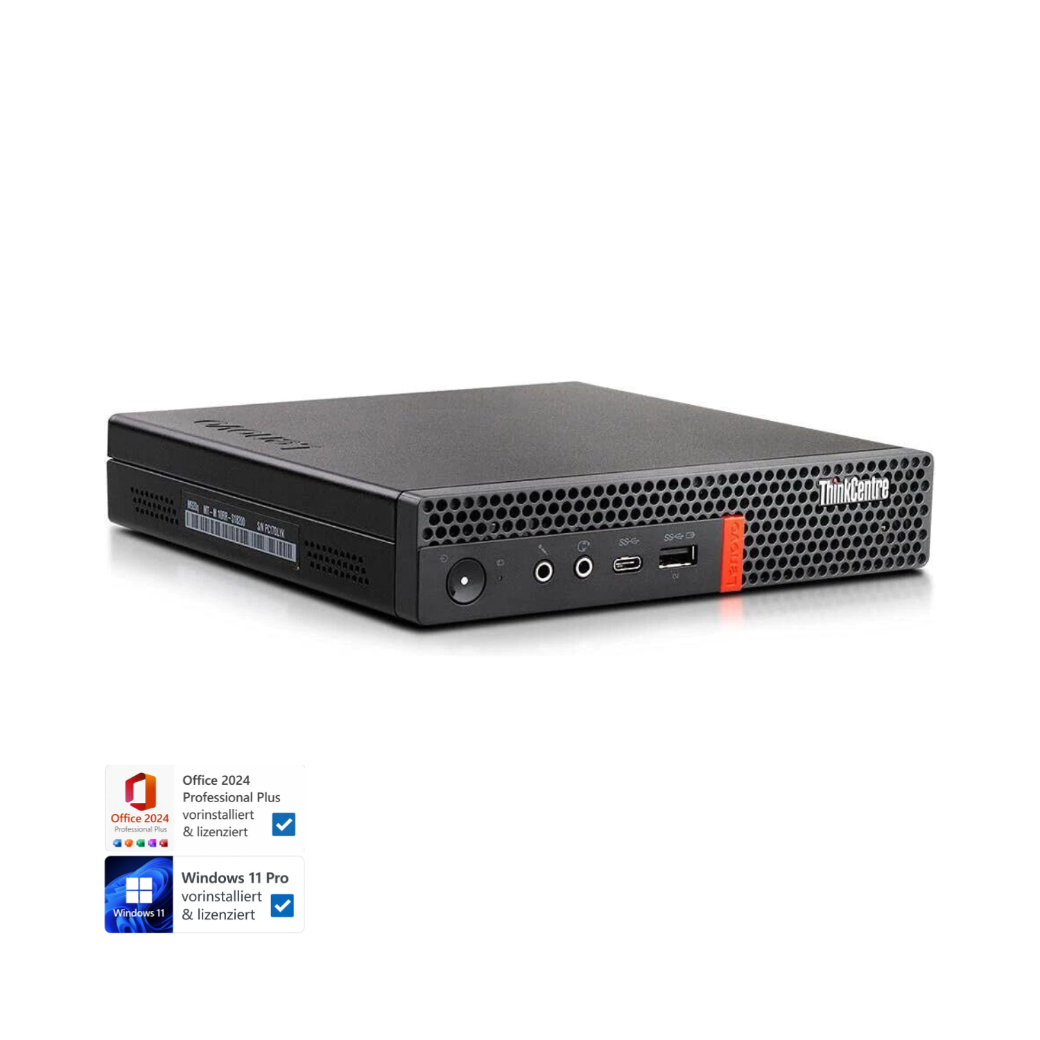 Lenovo ThinkCentre M920Q Mini-PC | Intel Core I7-9700T | 16 GB RAM | 512 GB SSD | Windows 11 Pro | Office 2024 - Bild 1