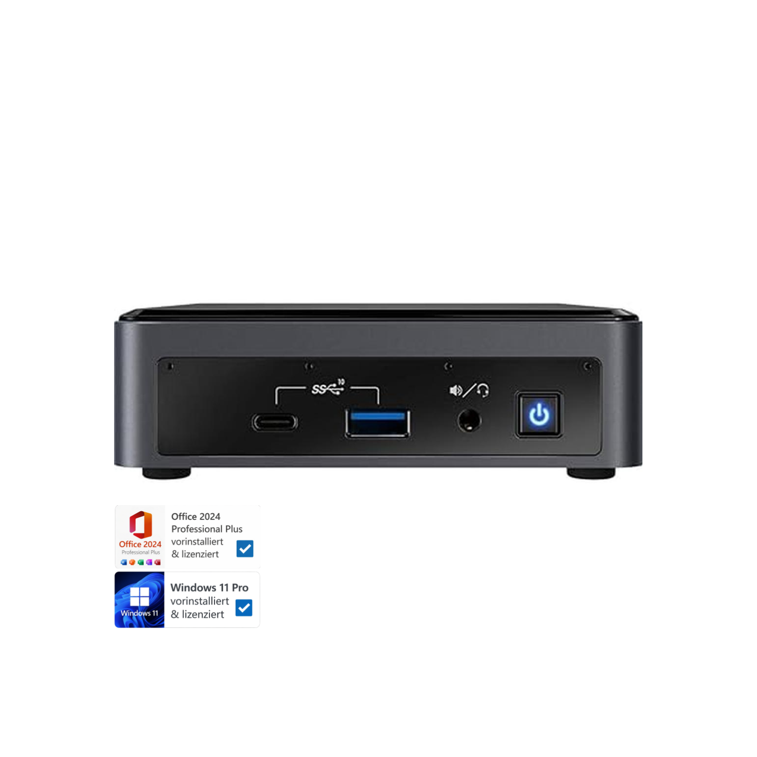 NUC Office 2024 Mini-PC | Intel Core I3-10110U | 16 GB RAM | 512 GB SSD | Windows 11 Pro | Office 2024 - Bild 1