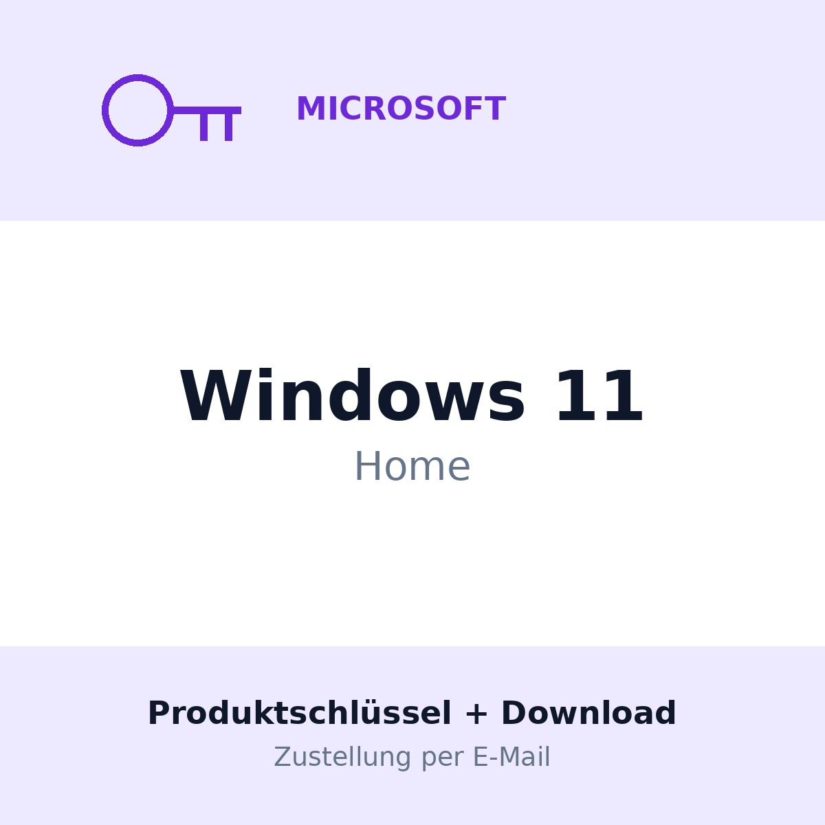 Microsoft Windows 11 Home | Produktschlüssel + Download | Lieferung per E-Mail - Ansicht 1